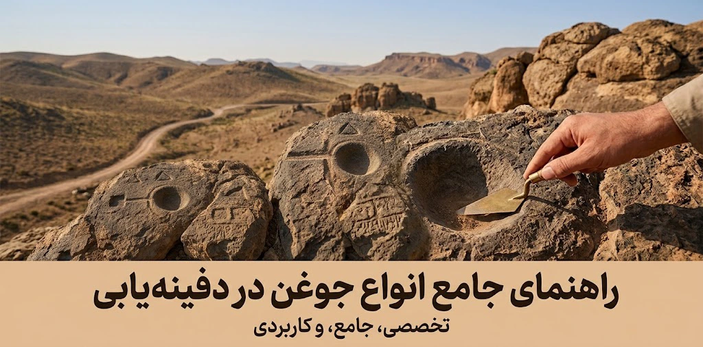 انواع جوغن در دفینه‌ یابی: راهنمای جامع رمز گشایی و تشخیص